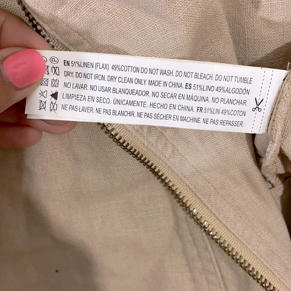 NWT Forever 21 Khaki Front Zipper Moto Jacket Size Large